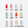 6mm Single Pendant Birthstone Jewelry - 12 Colors DIY Necklace & Earrings with K9 Glass