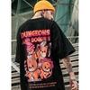 Καλοκαίρι Νέο Casual Φαρδύ T-shirt Κοντομάνικο Ανδρική Μόδα Φαρδύ Μοτίβο Μεγάλο 8XL Hip Hop Ζευγάρι Φορέματα Μανίκι Μισό Βαμβακερή Μπλούζα