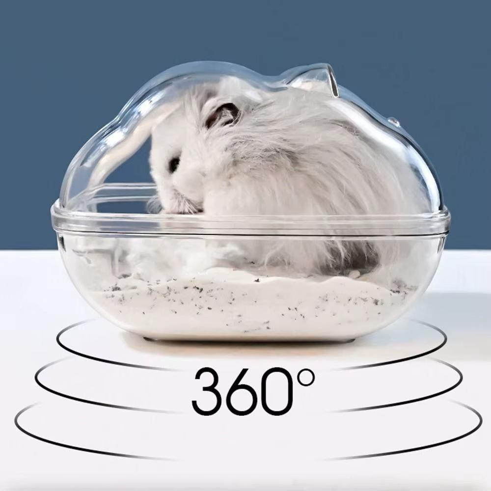 Dual Use Hamster Bathroom Toilet Splash-proof for Golden Bear Sand Bath Pet Supplies