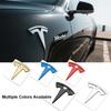 Adesivo Emblema Metallo Premium 3D per Logo Auto Tesla Decalcomania Decorazione Carrozzeria Parafango Bagagliaio per Tutti i Modelli Tesla