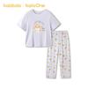 Balabala Girls' Summer Short Sleeve Pajama Set