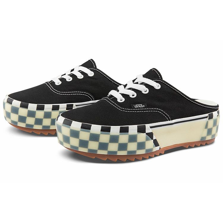 Vans Authentic Low Top Skate Shoes Black And White Checkerboard Men Sneakers VN0A4BW18BM
