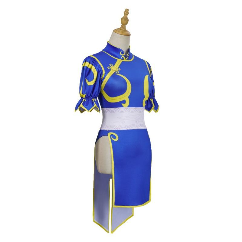 Sexy Cheongsam Chunli Swimming Clothes Street Fighter Lion Dance Costumes Stage Performance Costumes