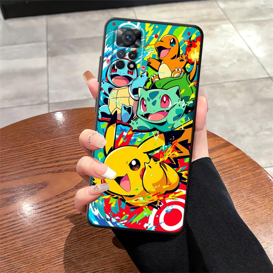 Cartoon Hot Pokemon Funda Phone Cover Case for Xiaomi Redmi Note 13 Pro Plus 10S 9S 11s 12s 7 8 14 11 10 9 12 Pro