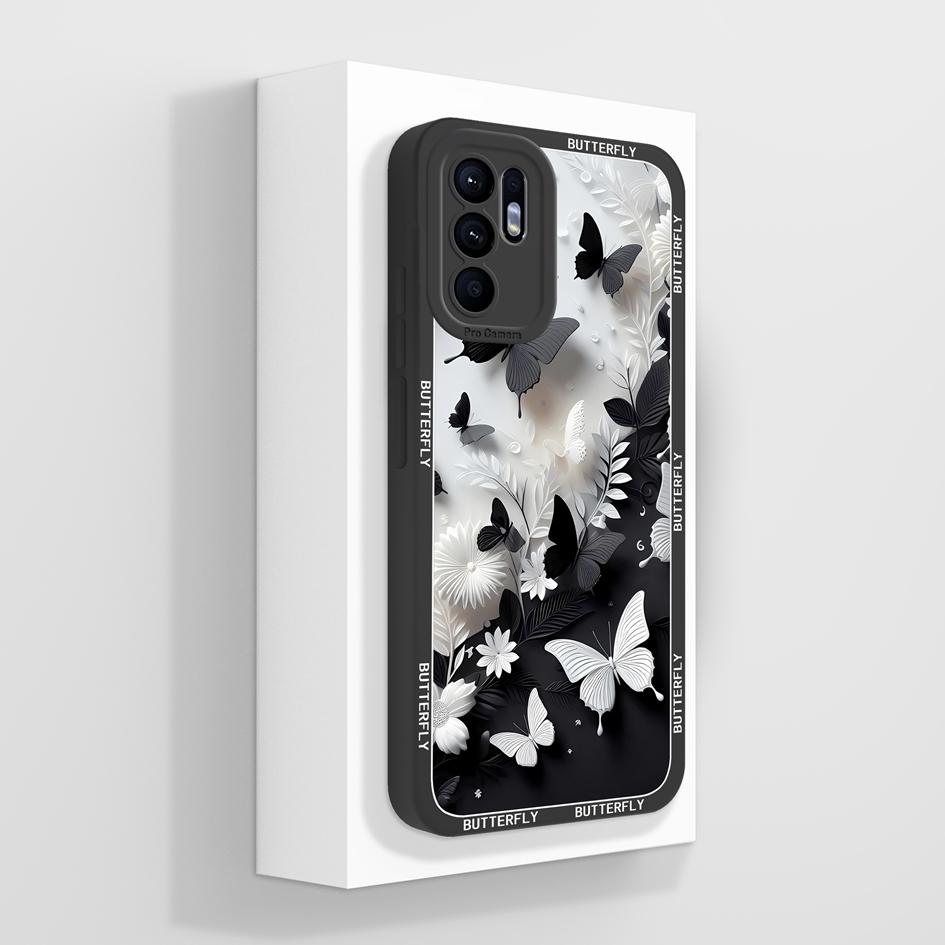 Hülle Für OPPO Reno6 6Z 7 7Z 8 8Z 10 Pro Plus Lite 4G 5G Niedliches Erdbeer-Bärenmuster Weiches Flüssigsilikon Hohe Qualität Rutschfestes Gehäuse Für OPPO Capa