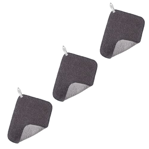 Marna Limescale Remover Duster (Set of 3 / Gray) for Sink Cleaning (Cleans without Detergent) (Bathroom/Faucet) R466GY