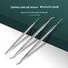 Stainless Steel Double-Ended Nail Cleaner: Nail File, Cuticle Spoon, Ingrown Nail Repair, Polishing & Cleaning Tool for Nails and Toenails.