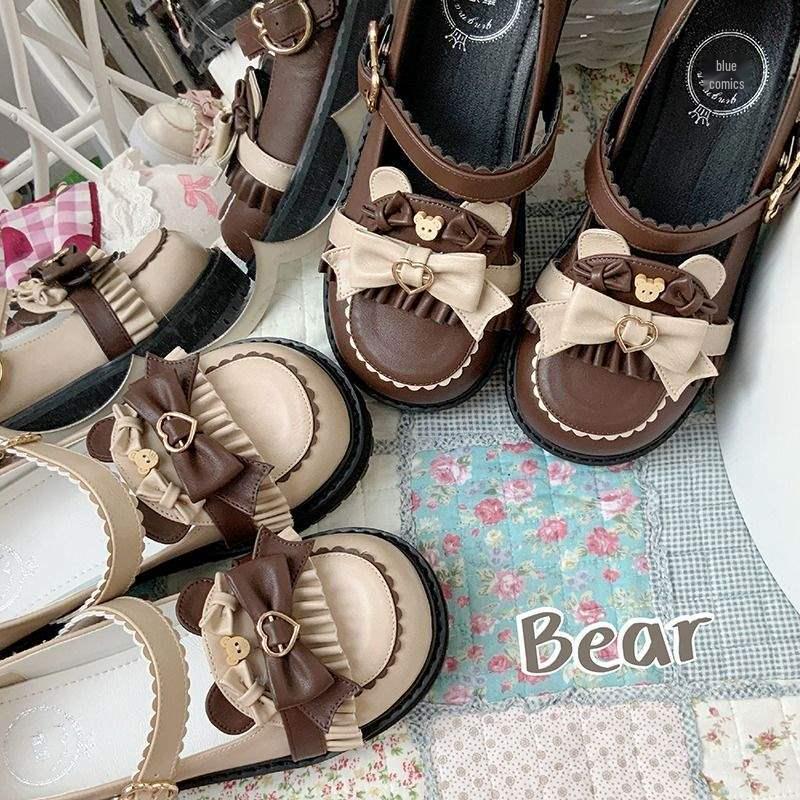 Versatile Autumn Lolita Leather Shoes: Cute, Soft, Round-Toe Japanese JK Style