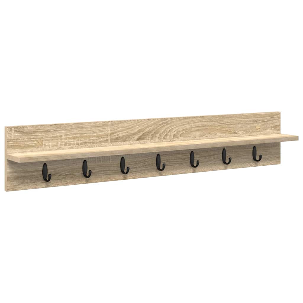 Wall Mounted Nightstand Sonoma Oak 100 x 10.5 x 18 cm