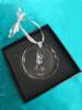 Mudi - crystal bauble with a photo, dog photo in crystal, personalized Christmas tree ornament by Art-Dog brand