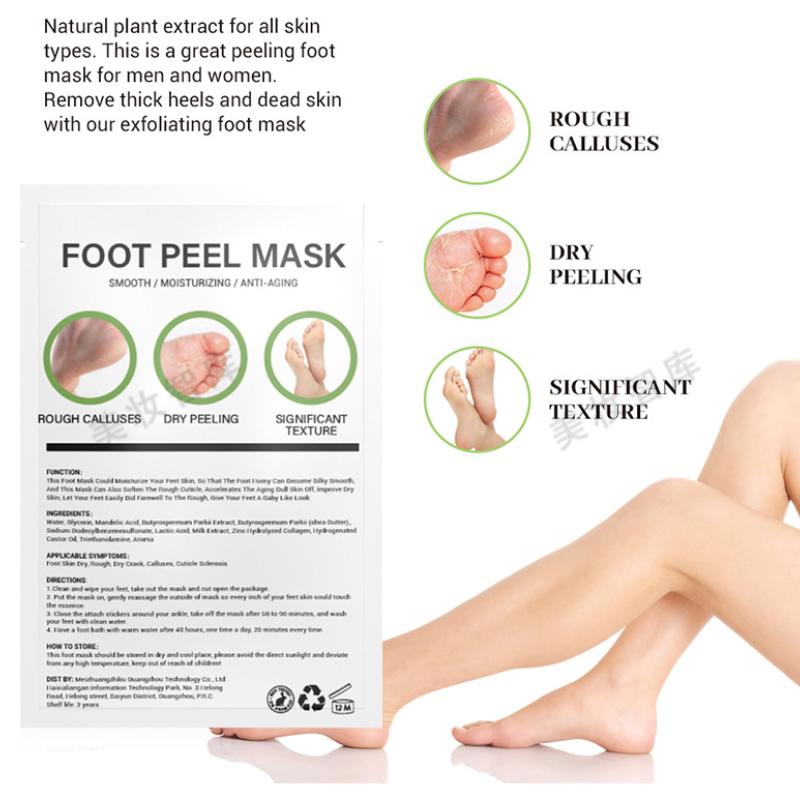 Avocado-Fußmaske, entfernt abgestorbene Hautzellen und spendet Feuchtigkeit, peelt und pflegt die Fußpflege