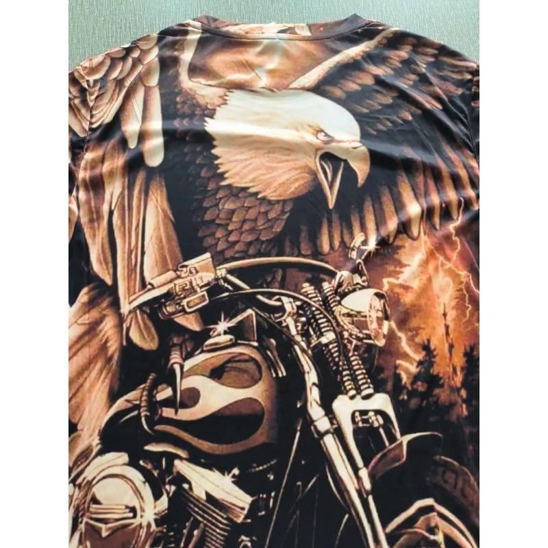 3D Printed Retro America Route 66 Men's T-shirts Vintage Men Clothing