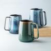 Nordic Retro Large Capacity Ceramic Mug – European Style Belly Cup for Couples