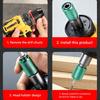 Fastening Drill Bit Adapter, Carbon Steel Sleeve Tool for Repair Work, Drilling Tasks and Bit Change Use Daily