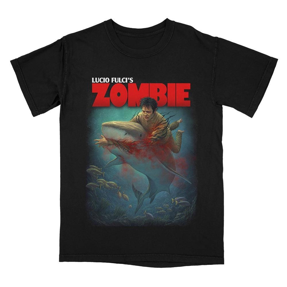 Zombie TShirt Unisex Summer Lucio Fulci Italian Zombie Horror Graphic Short Sleeve Oversized Streetwear Loose Fit Horror Fan Tee