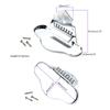 3.1x1.8inch Metal Mandolin Tailpiece Replacement Kit for 8 Strings Mandolins with Four Preinstalled Mounting Screw Holes