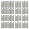 50x Rectangle Blank Tags Stamping Plates Garden Labels 4x2cm Metal Engraving for Testing