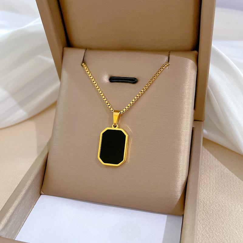 Geometric Planet Personality Minimalist Wind Furnace Real Gold Necklace Female Collarbone Chain