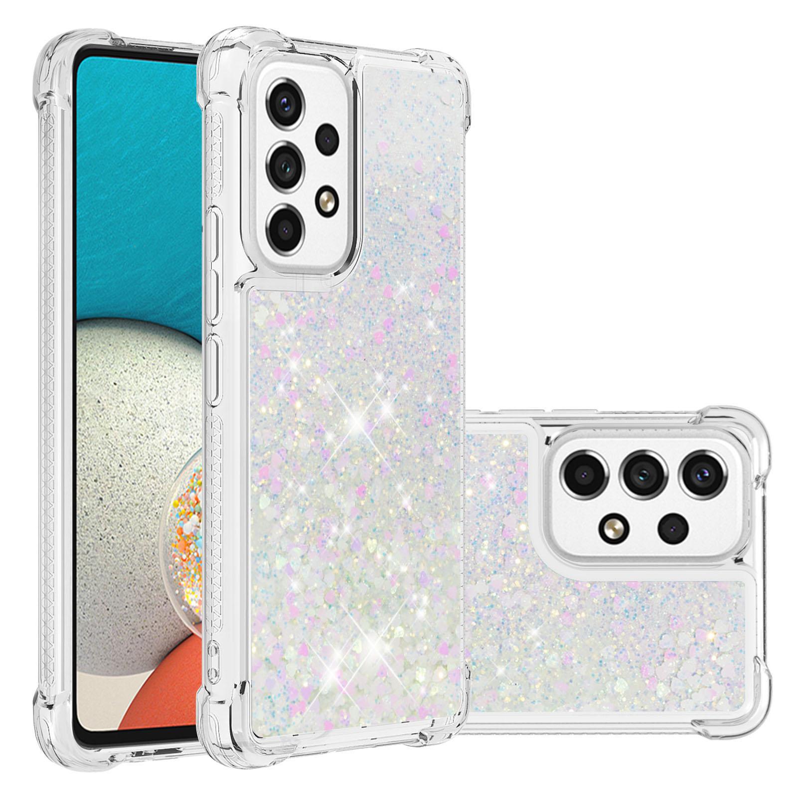 

3D прозрачный блестящий жидкий зыбучий песок с блестками Love Heart Stars бампер чехол для телефона для Samsung Galaxy A13 S22 Мягкий силиконовый противоударный чехол из ТПУ Samsung Galaxy A13 4G