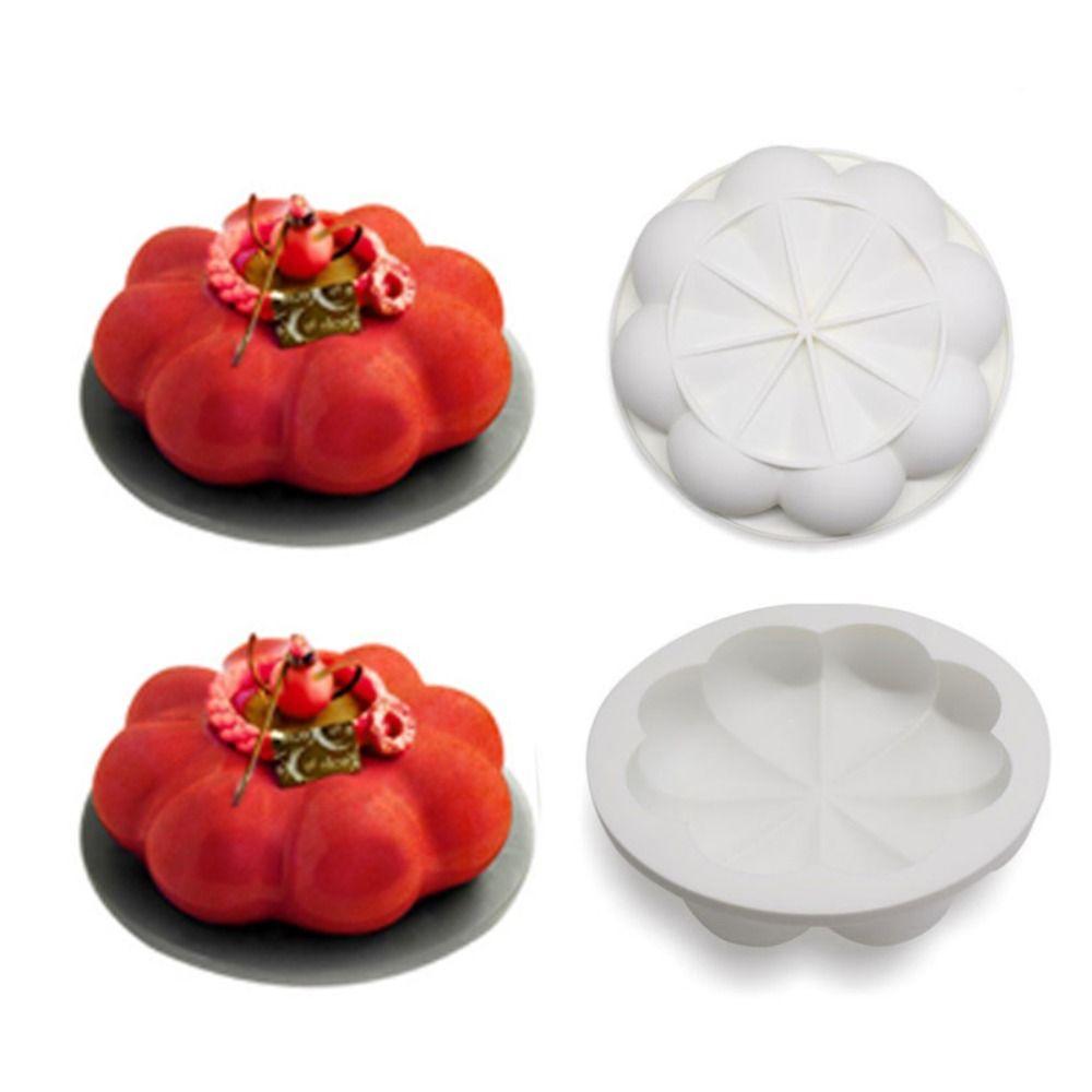 

3D Flower Cake Mold Round Dessert Mold Chocolate Mousse Mould Kitchen белый