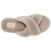 UGG Sheepskin Comfortable Casual Slippers Women Slippers Goat-Brown 1138116-GOA