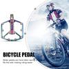 WEST BIKING Aluminum Alloy Footboard Hollow Anti-skid Bearing Mountain Bike MTB Foot Pedals Smooth Bearing Bike Part Accessories