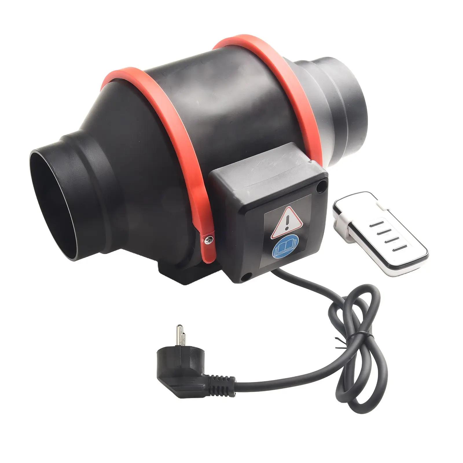 

Вытяжной вентилятор для дома, бесшумный встроенный канальный вентилятор, вытяжной вентилятор для дымохода, 100-миллиметровый встроенный канальный вентилятор с регулируемой скоростью светло-серый