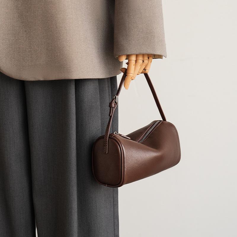 Single Shoulder Bag, Casual Crossbody Bag, Cylindrical Commuter Bag, Simple and Spacious Pillow Bag Casually