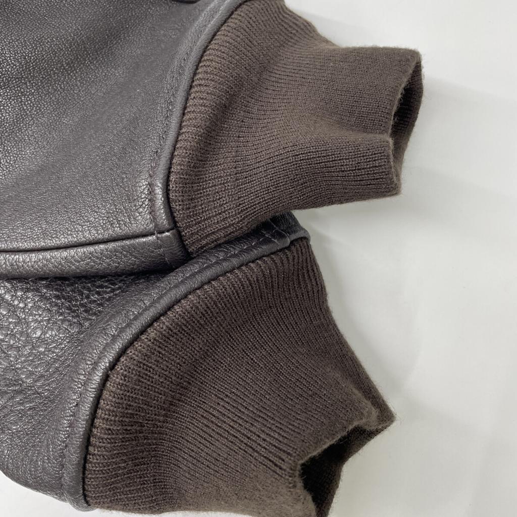 AVIREX Siyah 6101063 KEÇİ G-1 TOP GUN Keçi Derisi G-1 Uçuş 40 Uçuş Ceketi Ceket 42 Kahverengi Kullanılmış