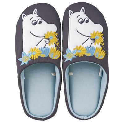 Marushin Moomin Comfort Blue Room Indoor 1445024000 Shoes, Slippers,