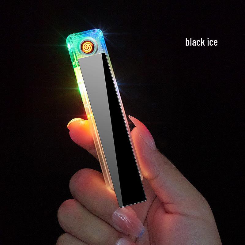 USB Rechargeable Silent Ultra-Thin Mini Lighter – Trendy TikTok Style for Men
