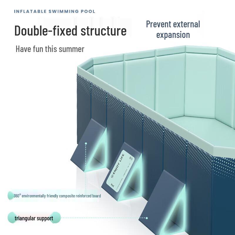 Velký skládací rodinný bazén pro venkovní použití