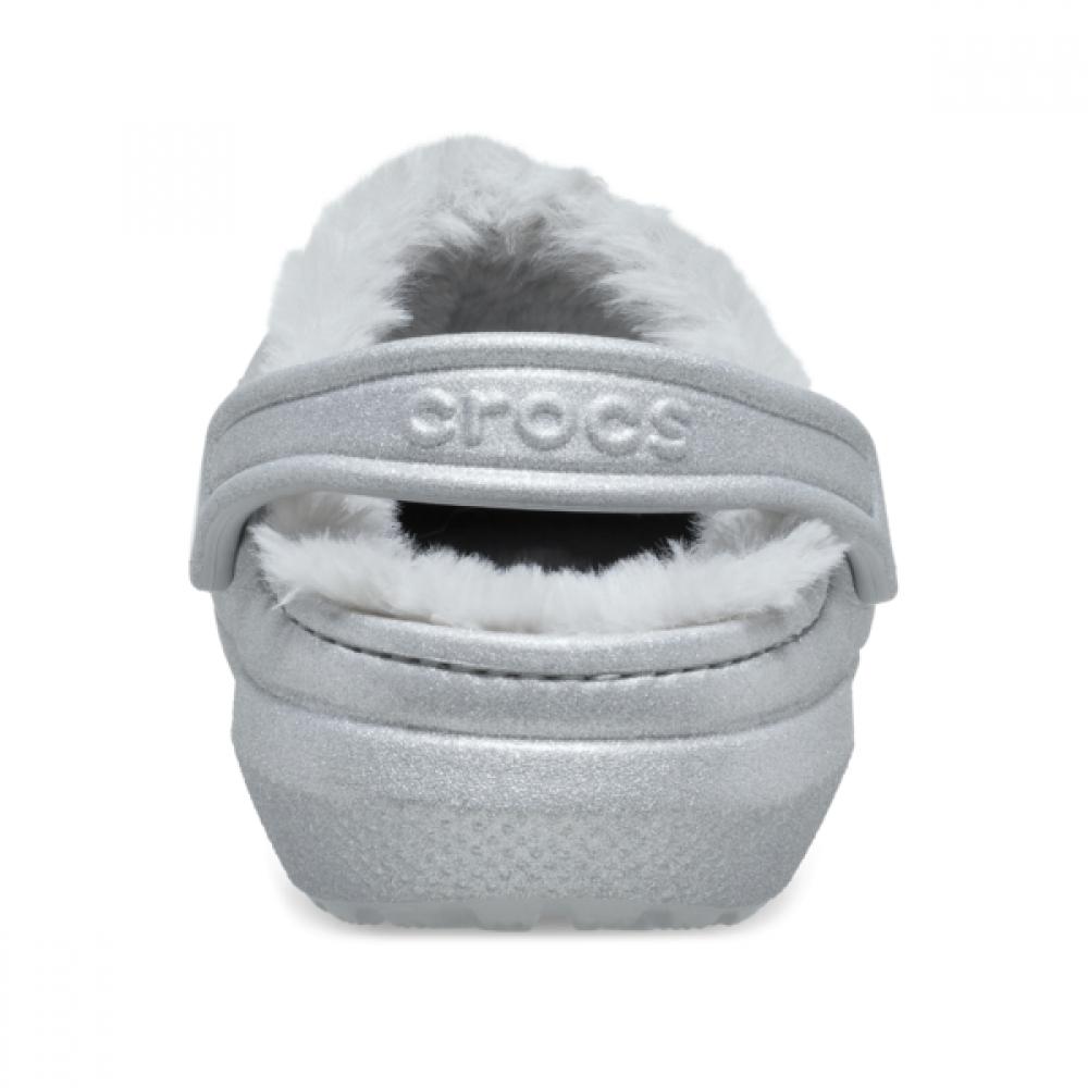 Crocs Classic Fuzz Lined Glitter Clog 211928 040