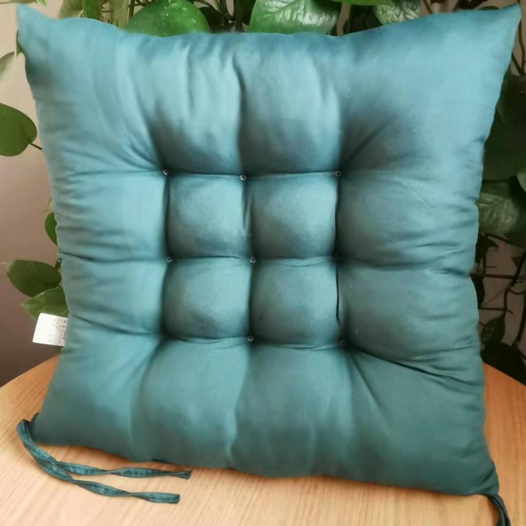 Poduszka na siedzisko w jednolitym kolorze, piaskowana, do biura, jadalni lub krzeseł tatami - 40/45 cm