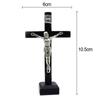 With Stand Wood Crucifix Religious Charm Catholic Catholic Jesus Cross Prayer Wooden Vintage Religious Decoration Office