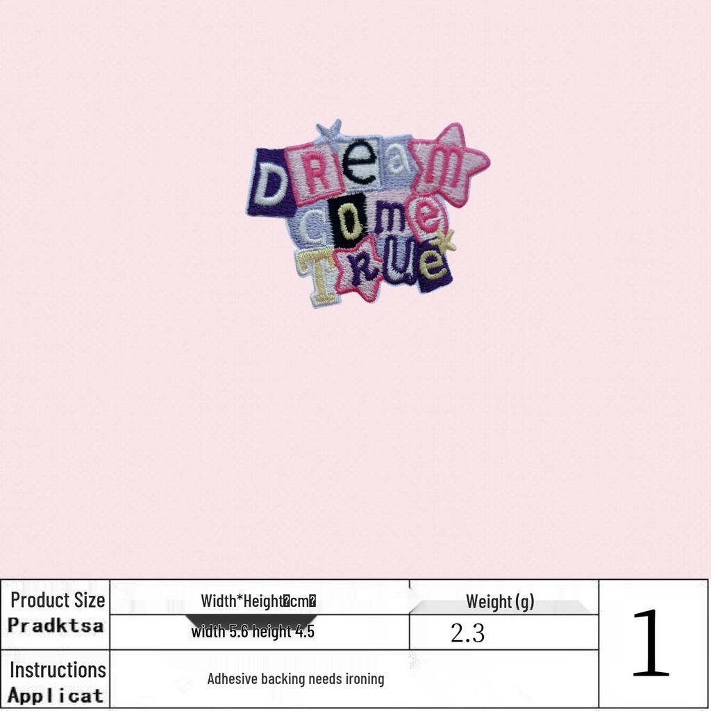 Korean Cartoon Embroidered Cloth Patch – Handmade Applique for DIY