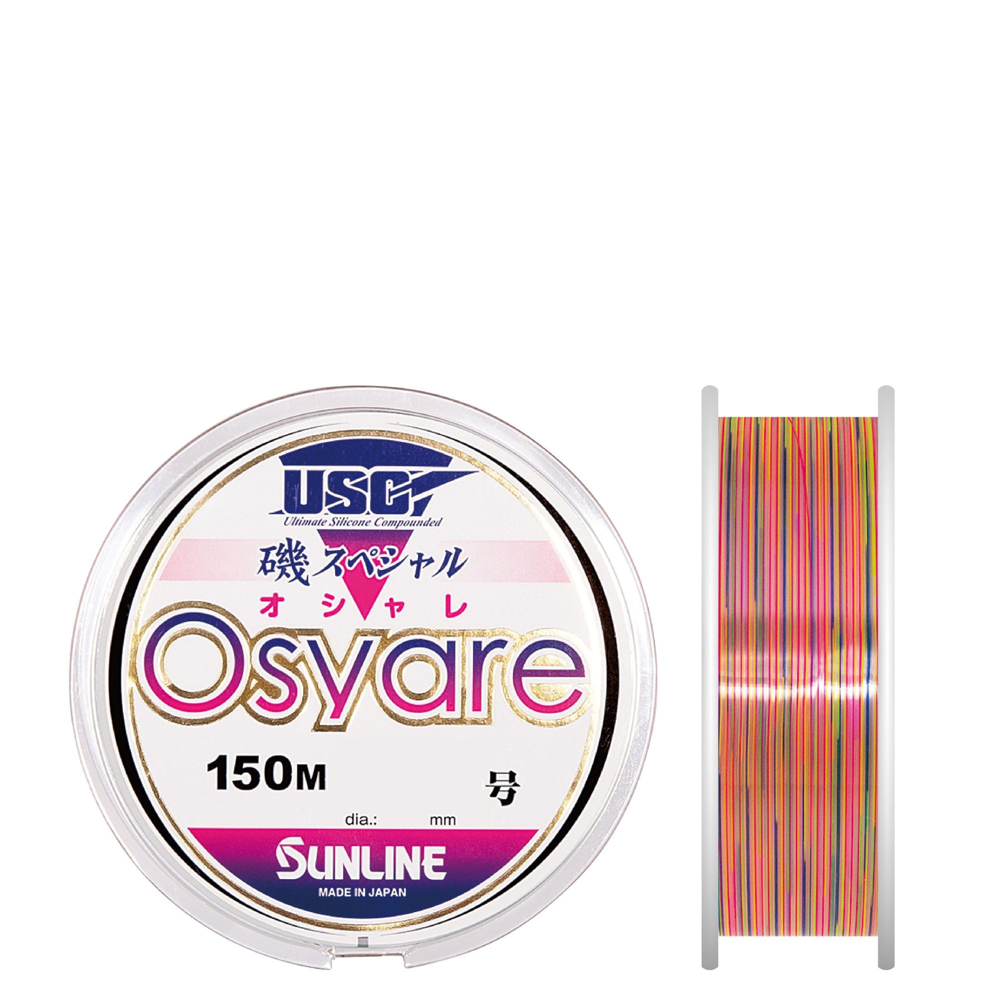 SUNLINE Iso Special Osyare Silky White with Line, 150m, No. 4, Multi-Marking