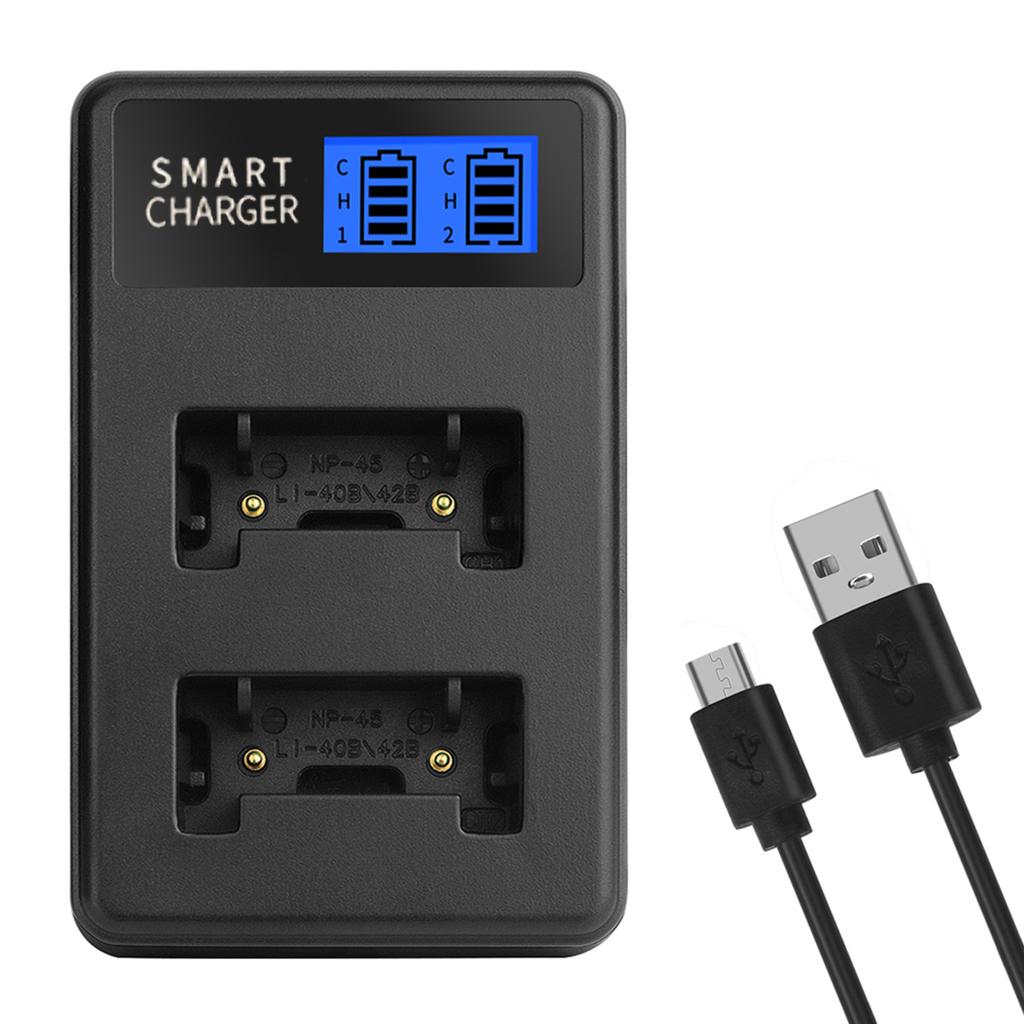 NP45 LCD Charger USB Camera Battery Charger Efficient Charging for Fujifilm FinePix JX250 JX400 J38 J10 J20 Camera