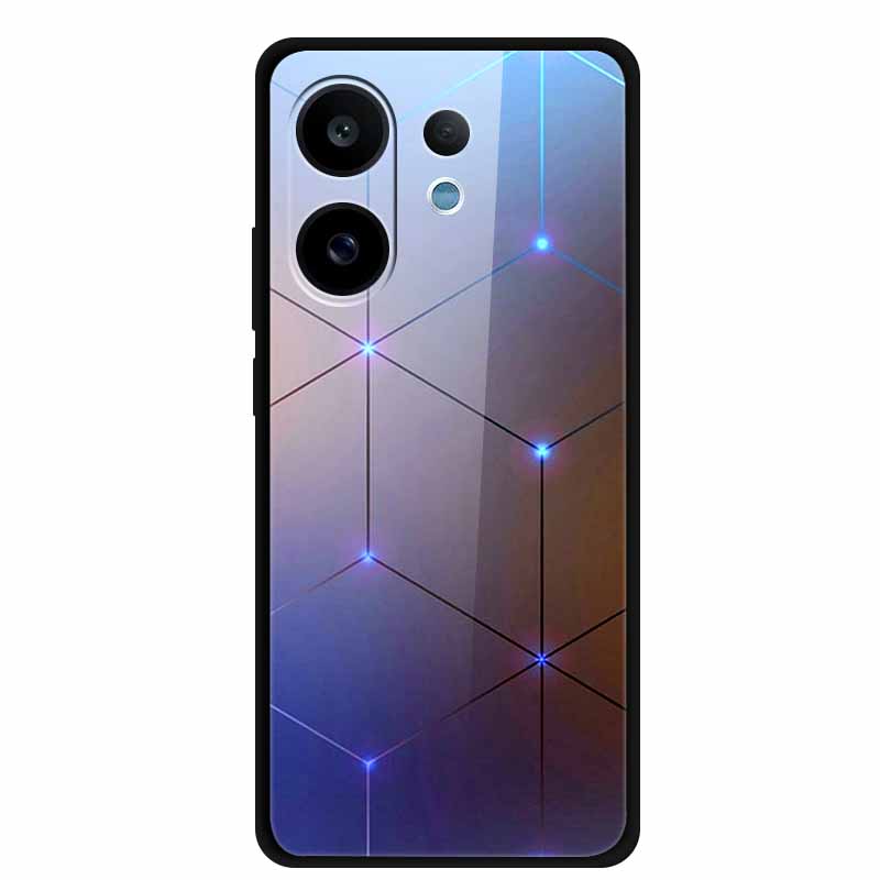 For Vivo V60 5G Glass Case Fashion Cool Animal Tempered Glass Back Cover Case For Vivo V 60 2025 Phone Cases 6.77" Fundas Coques