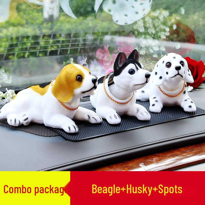 Niedliche Cartoon-Hund Wackelkopf-Ornament für die Autoinnendekoration