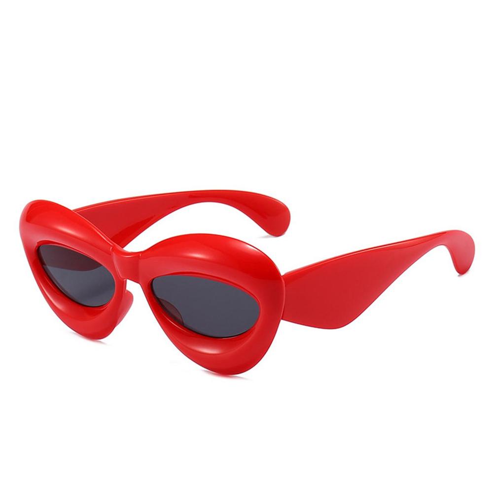 New Candy-colored Cat's Eye Sunglasses Street Fashion Dance Funny Personality Glasses Unisex Fashion Lip Sunglasses.