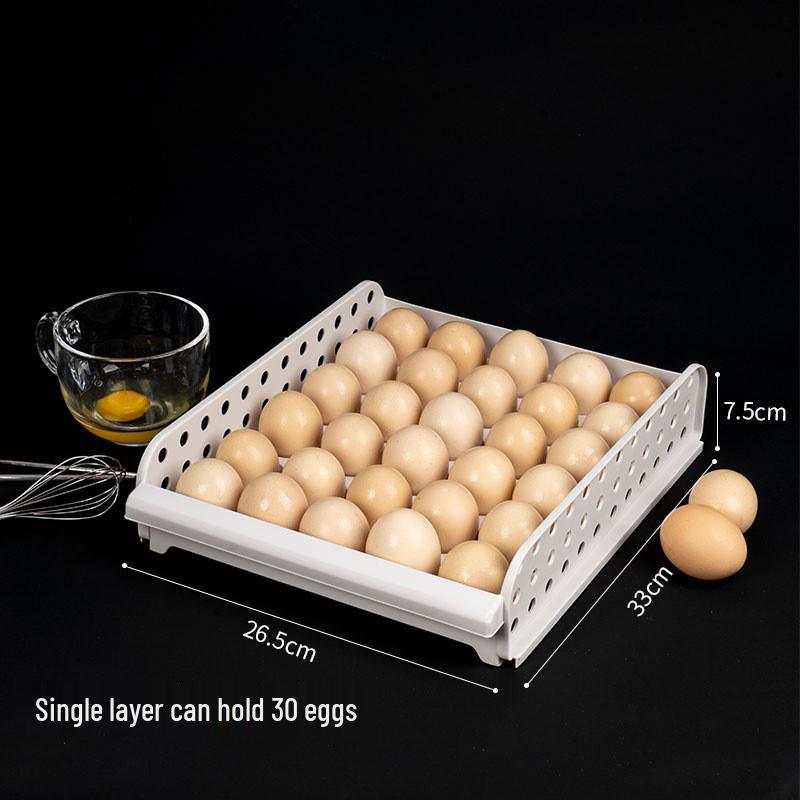 Multi-Layer Egg Storage Box - Fresh-Keeping, Anti-Fall, Food Grade, Handheld with Timer