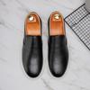 Fashion Comfortable Mens Soft-Soled Handmade Slip-On Flats Versatile Casual Loafers Business Formal Leather Shoes Leisure Walk Moccasins