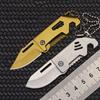 Mini 420 Stainless Steel Folding Knife Keychain Mini Key Knife EDC Creative Pocket Knife Portable Bottle Opener Sharp Cutting To