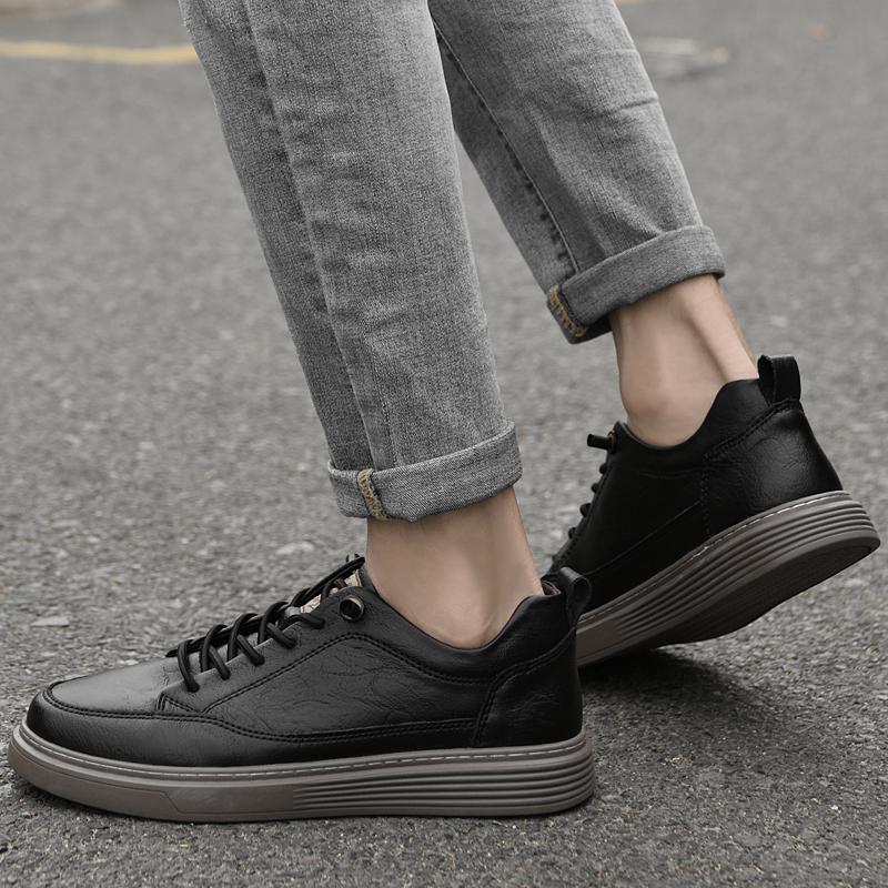 Mode Neuankömmling Allround Schule Herren Sneaker Herrenschuhe 2024 Stilvolle Skateschuhe Herren Männlich Bequeme Echtes Leder Freizeitschuhe