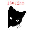 Car Black Cat Peeking Stickers Automotive Auto Decal Window Decoration 3D Simulation Cat Eyes Peeking Car Sticker