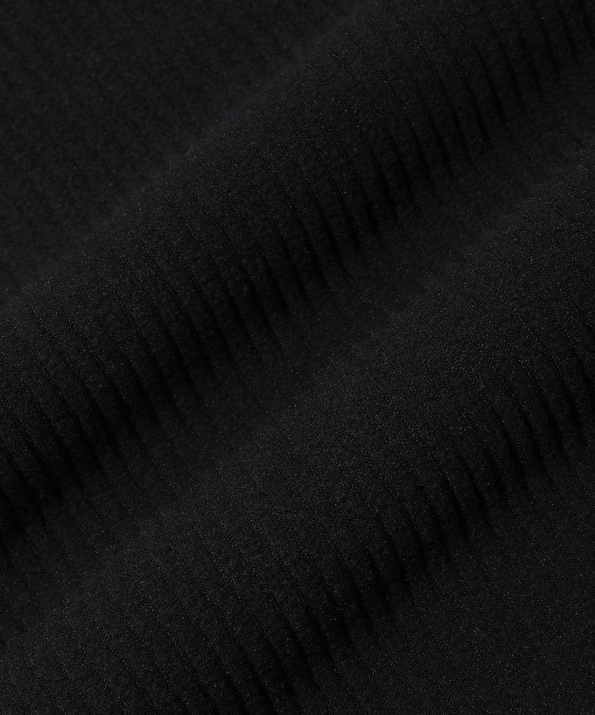 Beentrill Corduroy Fleece Stand Collar Zip-Up (Black)