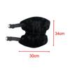 Oxford Cloth Plush Leg Gaiter Windproof Motorcycle Knee Protectors Adjustable Strap for Cold Weather Activities