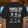 Funny Things I Do In My Spare Time Darts and Kids Tshirt, Beer Lover Gift, Game Night T-and Kids Tshirt, Dartboard Player Tee
