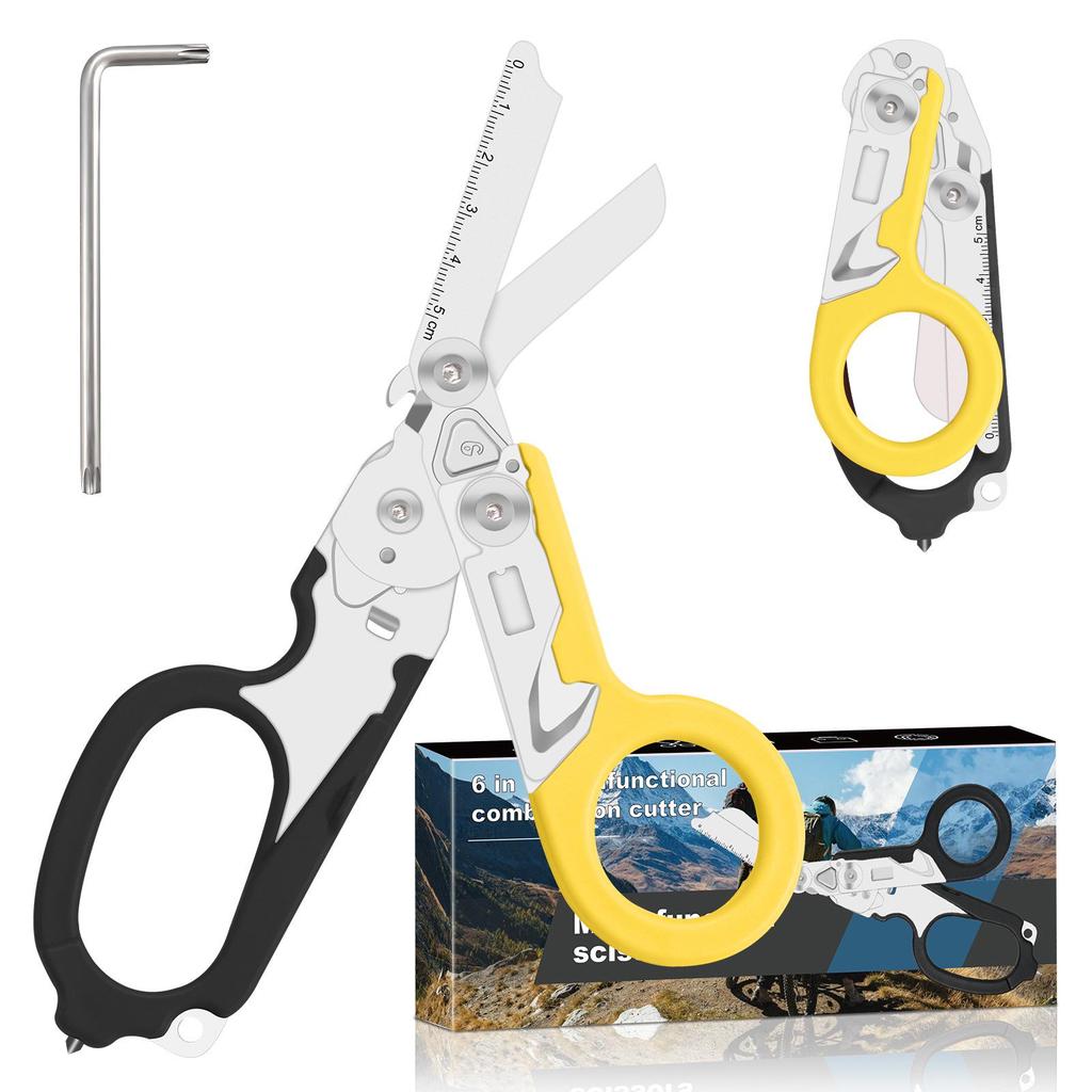 Leatherman Raptor Tactical Scissors and Pliers with K Sheath, Black/Yellow.
